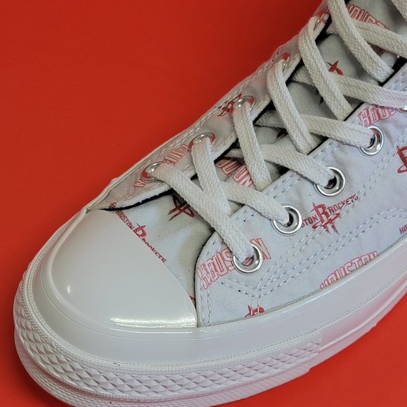 Converse CTAS 70 Hi Houston Rockets 161162C Size 10 NWB - Picture 7 of 11